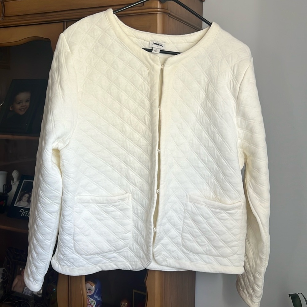 J Crew quilted cardigan